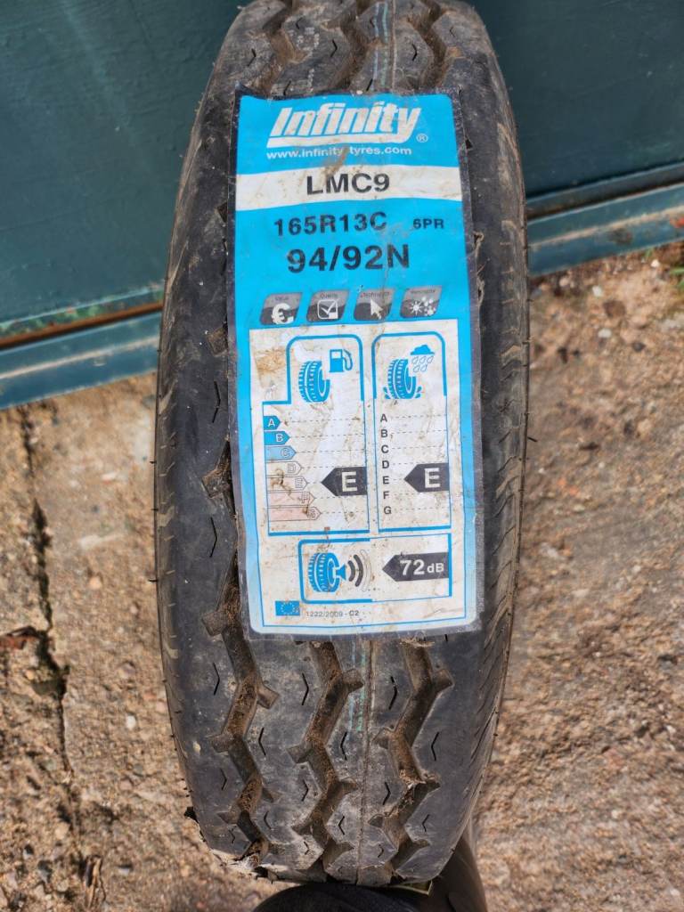 Spare wheel and tyre for trailer