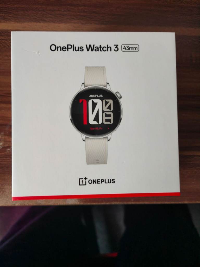 Brand new OnePlus Smart Watch 3 43mm, silver steel - in sealed unopened box