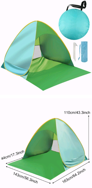 Brand New Pop-up Beach Tent Portable for 1-3 Person