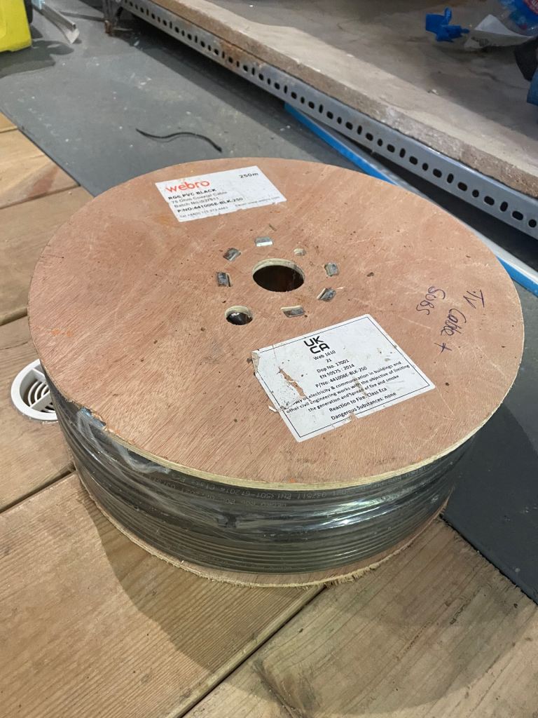 250m Webro RG6 Coaxial cable brand new. 