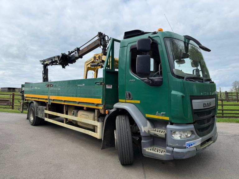 2015 DAF LF 55.220 18T DROPSIDE WITH ATLAS 104.3E CRANE