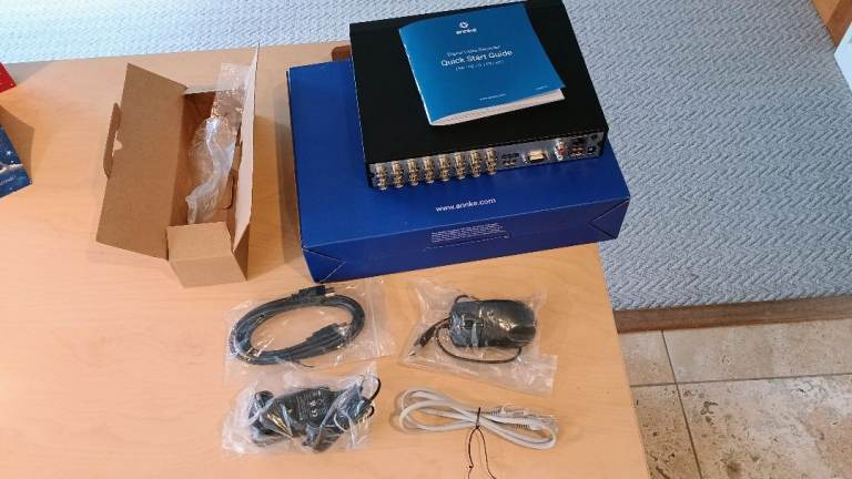 16 channel CCTV recorder. Annke hybrid 5 in 1 DVR with smart features.