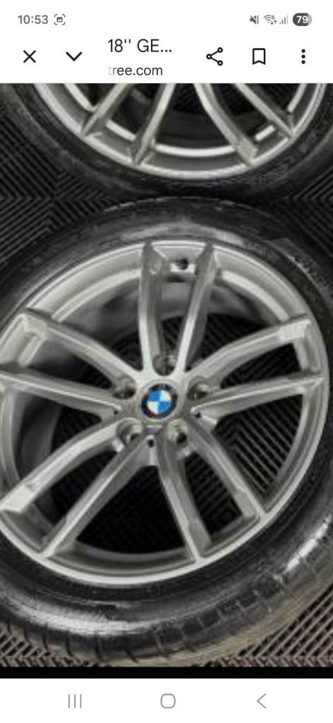 4 genuine bmw 18 inch g30 of a m sport 520d