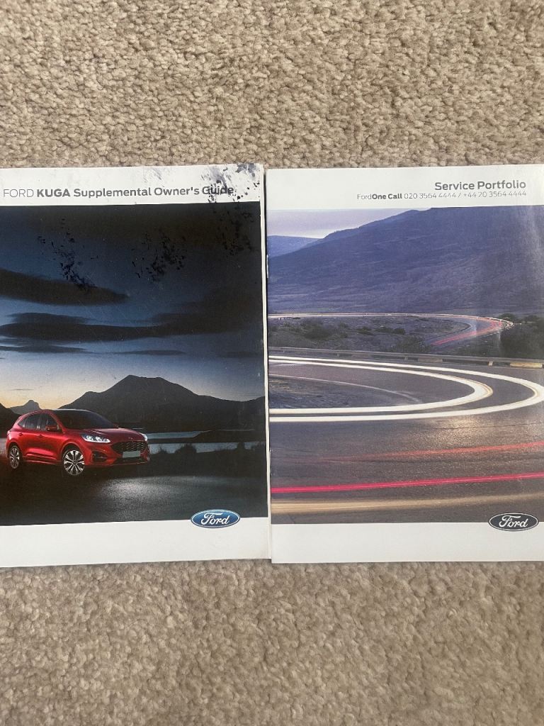 Ford Kuga 2021 onwards  Owner's Guide & Service Portfolio – Good Condition