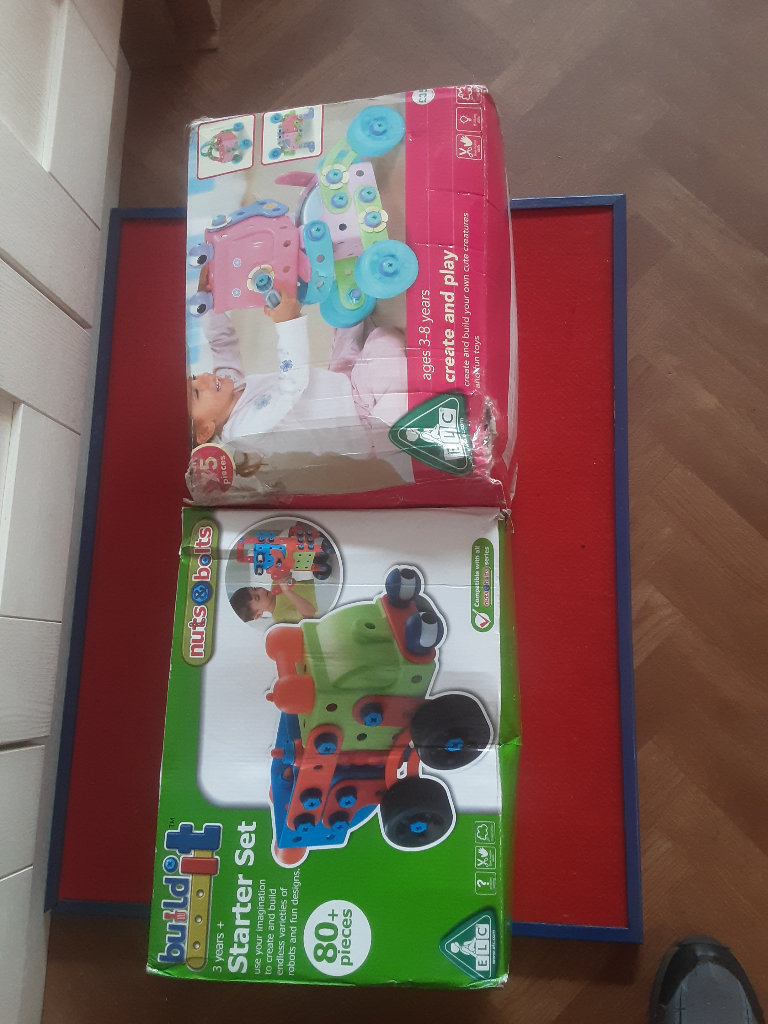 Early learning Centre, 2 sets of Build  it .Create  and play .construction. 