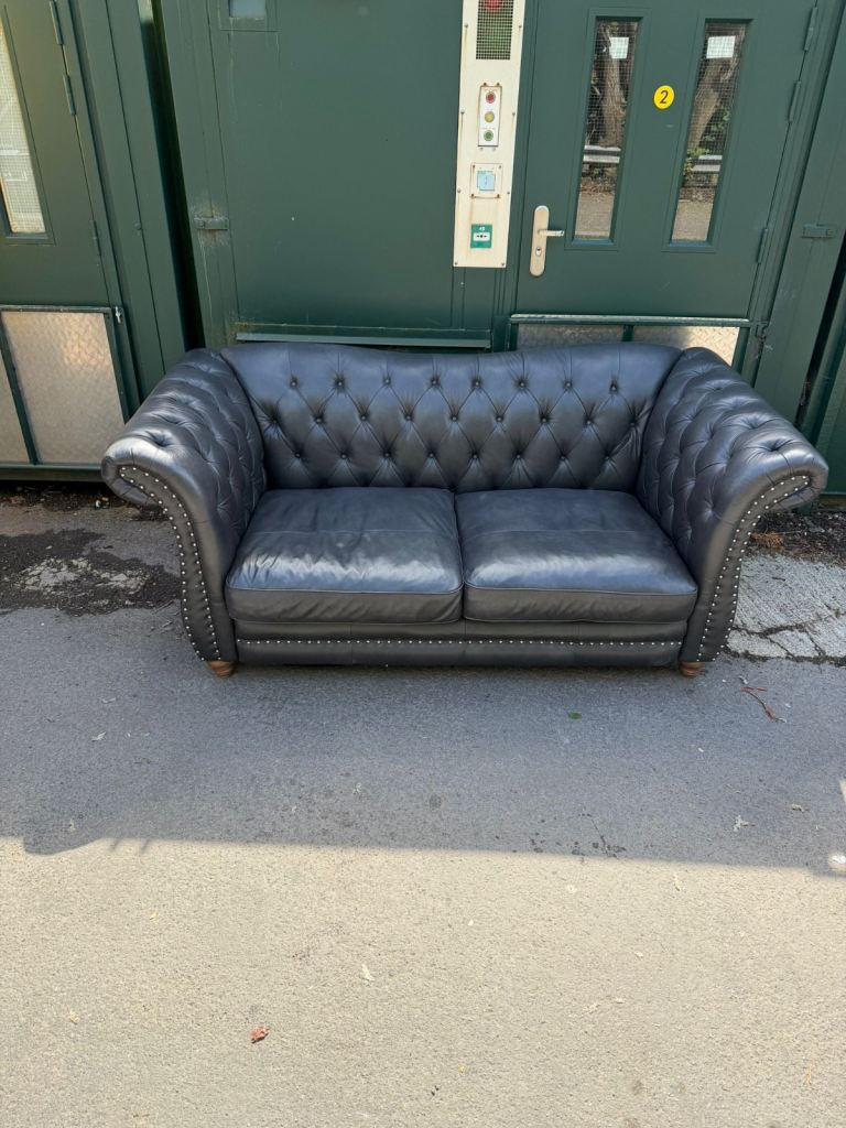 Alexander and James Sofology leather Chesterfield Sofa