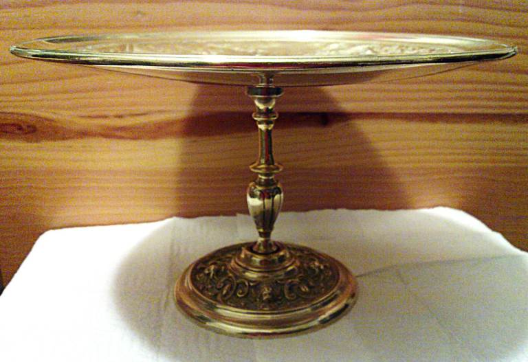 ANTIQUE Brass Tazza