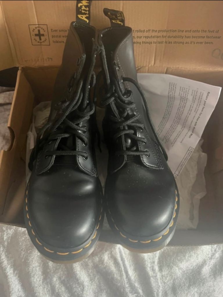 Woman’s Dr Marten boots 