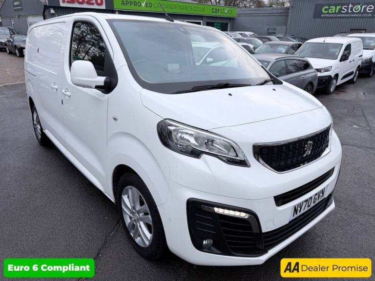 2020 Peugeot Expert White 2.0 BlueHDi Euro 6 panel van, 66,900 miles, ULEZ compliant, Automatic P...