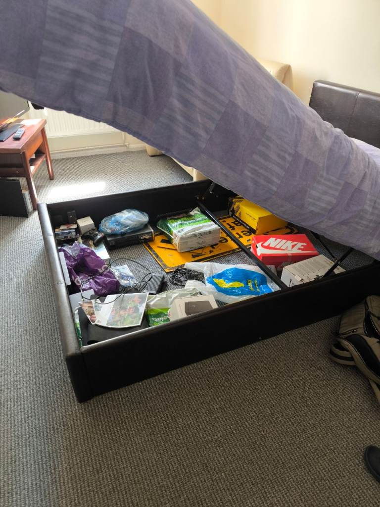 Double Bed with Under-Bed Storage – Good Condition