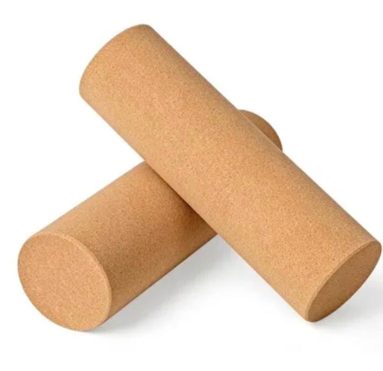 Yoga Roller / 10 x 30cm / Solid Natural Cork