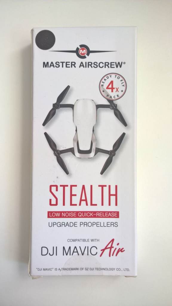 New set of Master Airscrew STEALTH Propellers for DJI Mavic Air Drone.