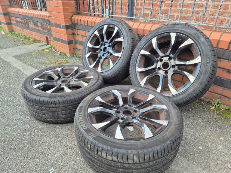 🌟Vw t5 18 inch alloy wheels 5x120 with TYRES 7M VIVARO TRAFFIC VW TRANSPORTER