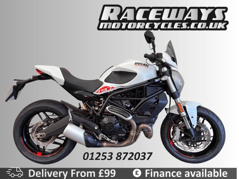DUCATI MONSTER 797+ 2019 19 REG 7,769 MILES WHITE USED MOTORCYCLE 803CC