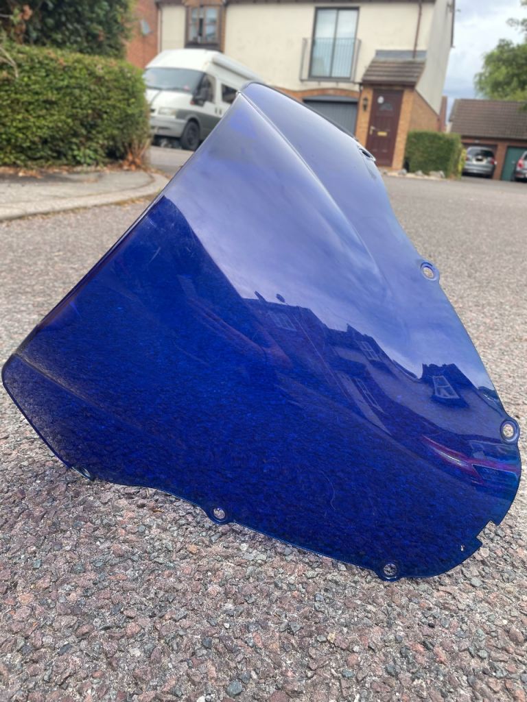 Honda Fireblade blue windscreen