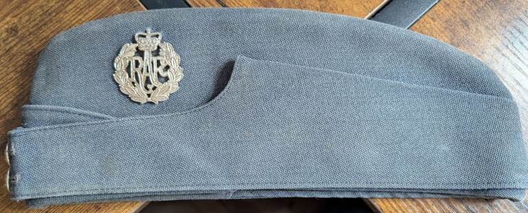 Vintage British World War 2 / WWII RAF Side Cap With Badge and Buttons 