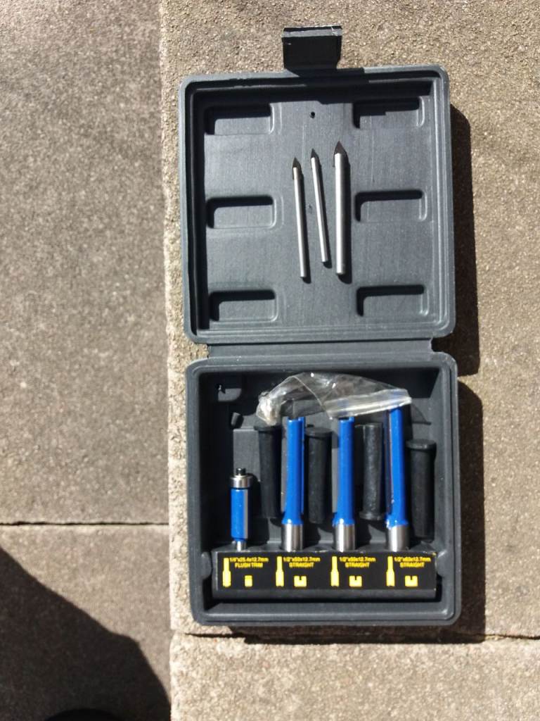 4 piece kitchen worktop router bits. 1/2 " shank. 