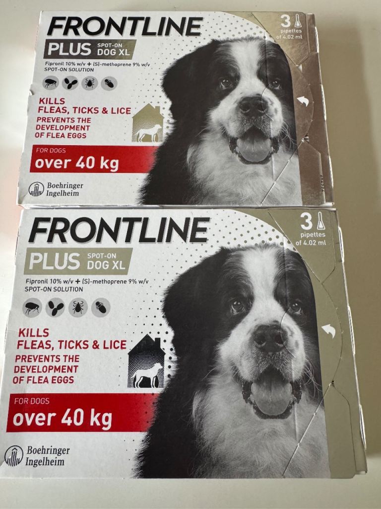 Frontline plus spot on xl dog 3 pipettes x2 pack
