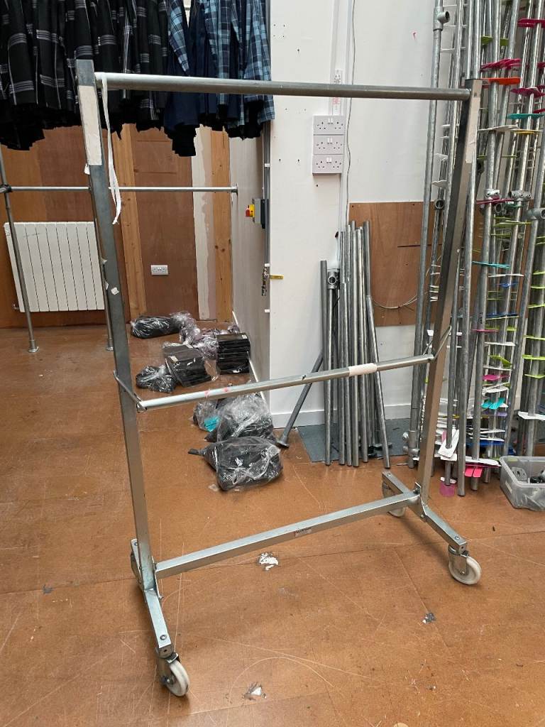 image for Metal Trolley With Railing on Wheels / Castors | 120x180x52cm Industrial Shop
