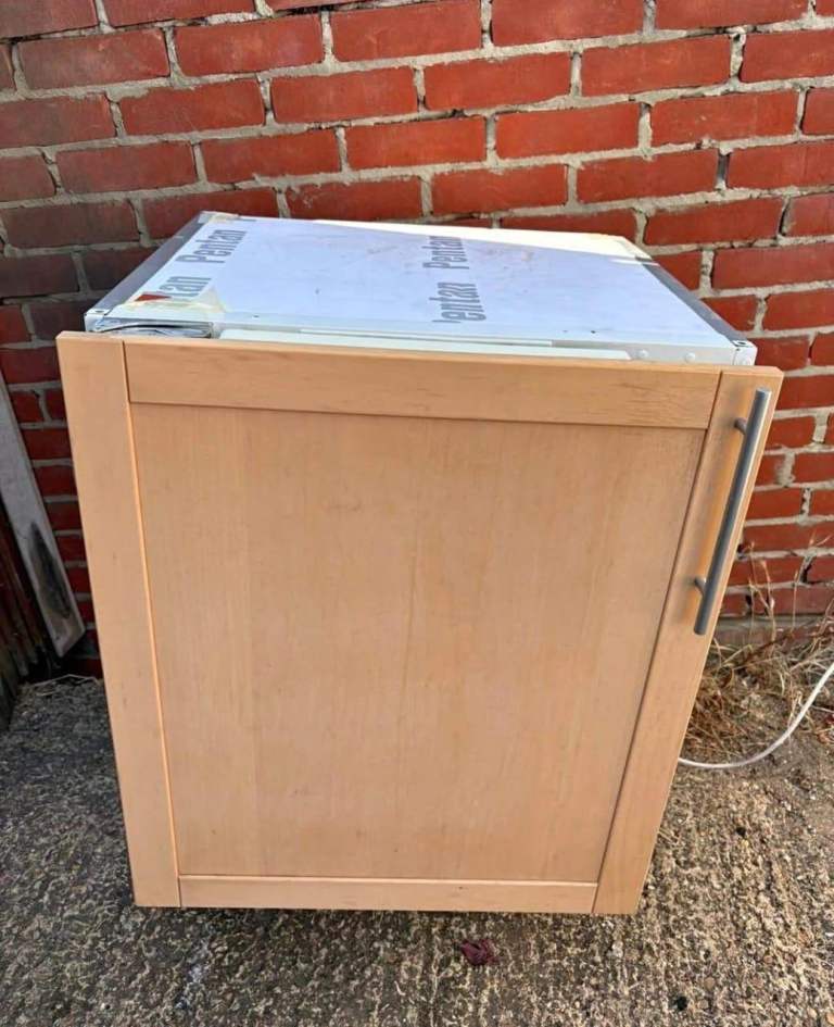Undercounter Freezer with Wooden Door – Good Condition