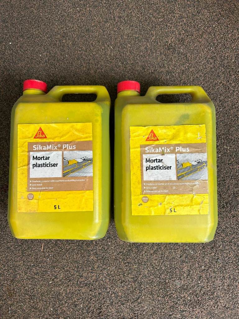 SikaMix Morter Plasticiser Plus 2 x 5lts