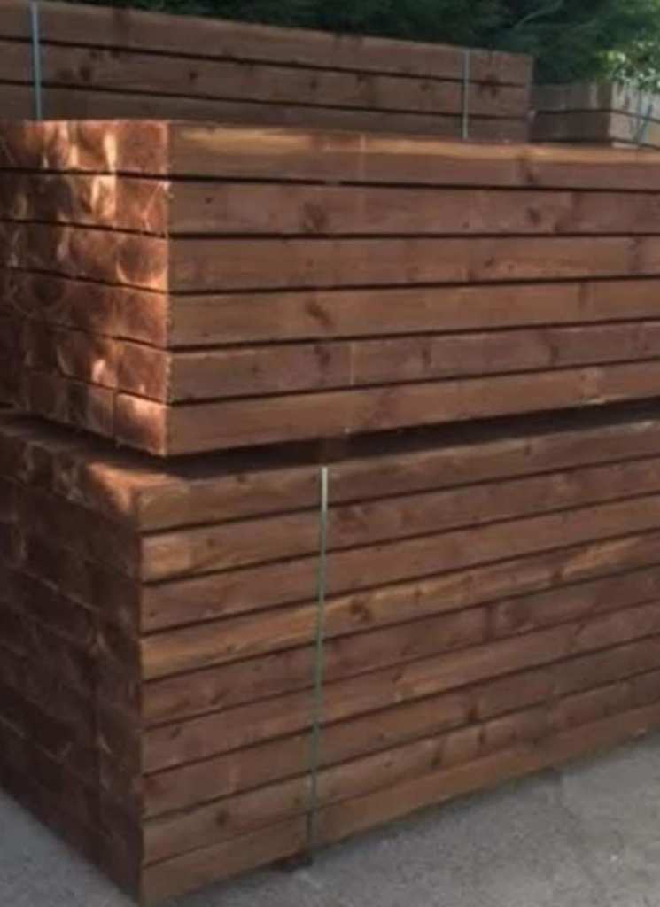 Timber decrotive sleepers 