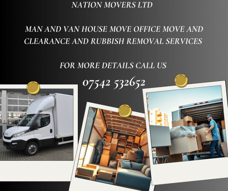 Man with a Van Hire House Furniture Piano Movers Office Clearance Rubbish Disposal 24/7