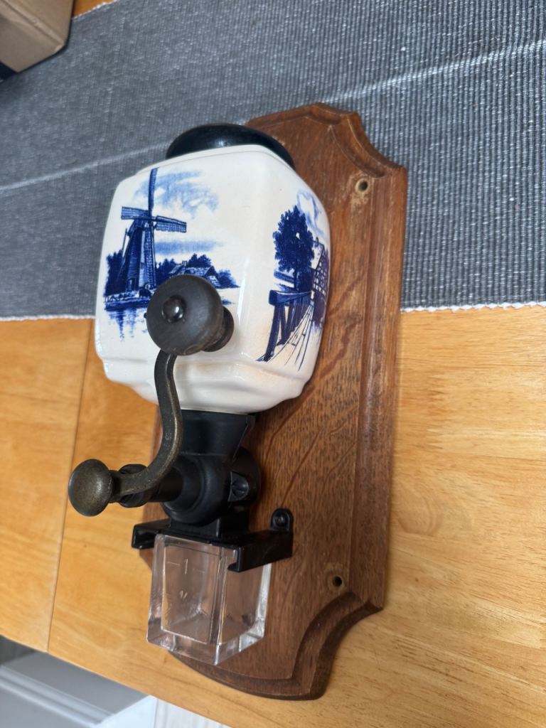 Vintage Zassenhaus wall-mounted coffee grinder