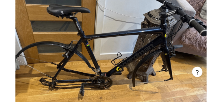 boardman cb race bike navy 700c frame and forks