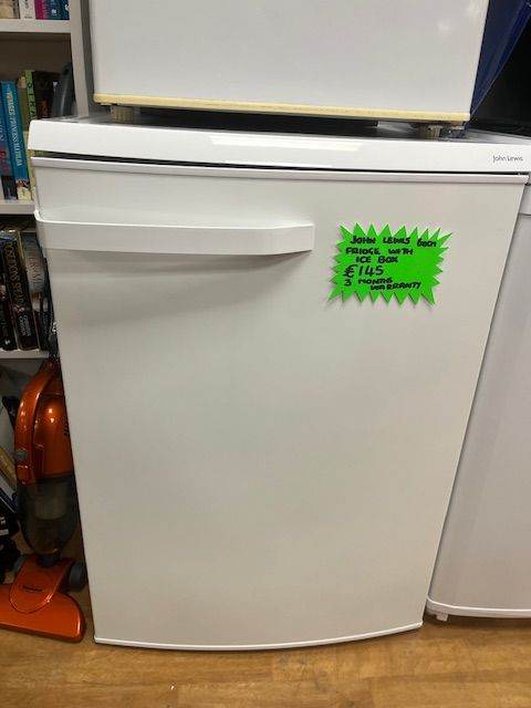 John Lewis Modern White Fridge/Ice Box  