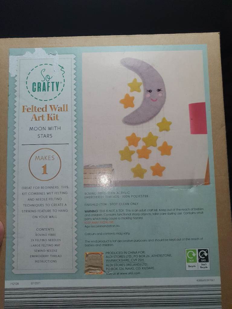 Felted hanging mobile