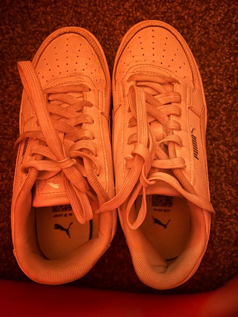 Puma Carina 2.0 Trainers – White, UK Size 3.5, Good Condition