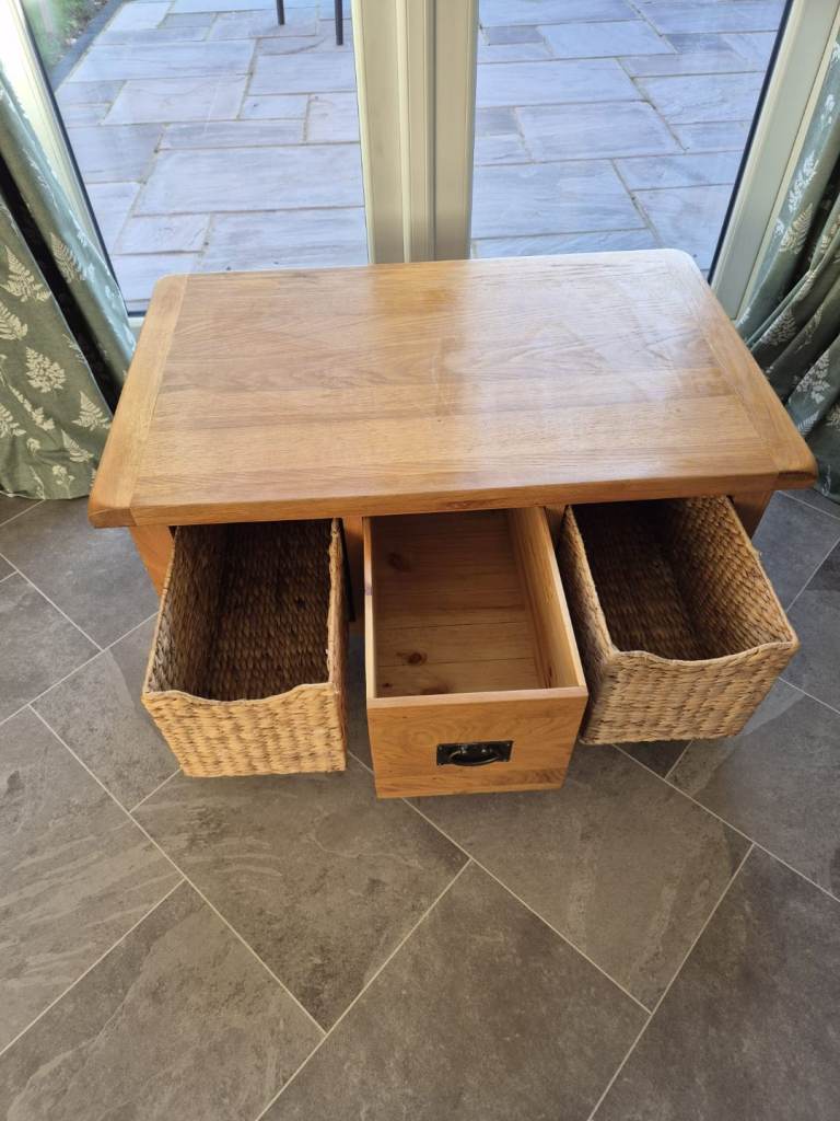 Oak TV unit and Coffee Table