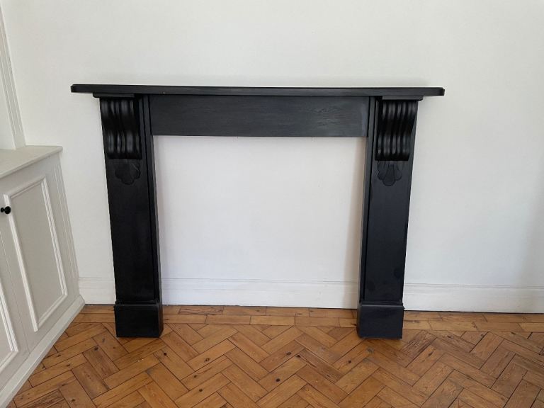 Wooden fireplace surround