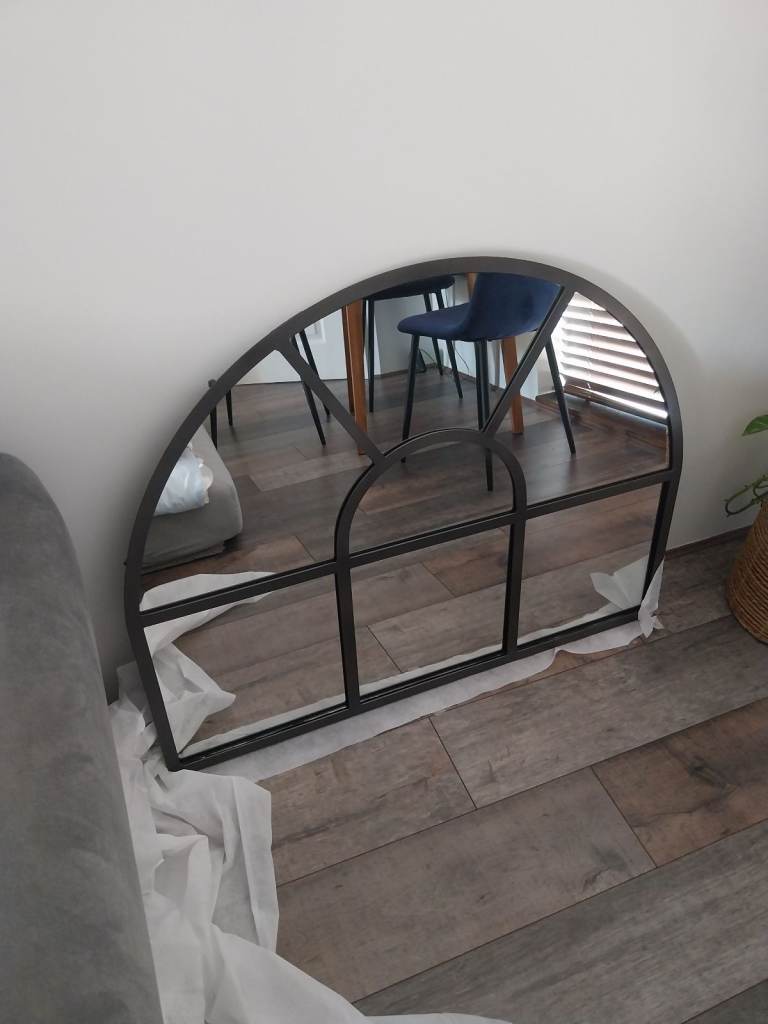 Imoma Iron Overmantle Arch Mirror nkuku