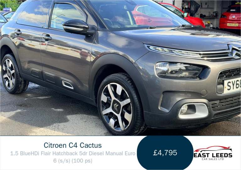 2018 Citroen C4 Cactus 1.5 BlueHDi Flair 5dr HATCHBACK DIESEL Manual