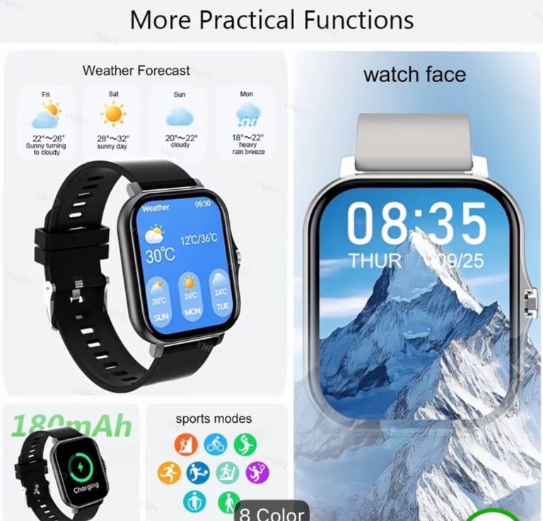 New Smart Watch with Fitness Tracker and Call Function