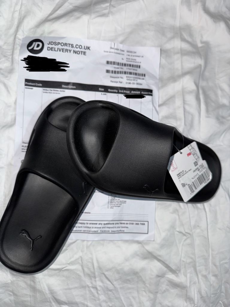 PUMA Sportswear Shibui Cat Slides Junior Boy Girl Sandales Kids Slippers Size 3