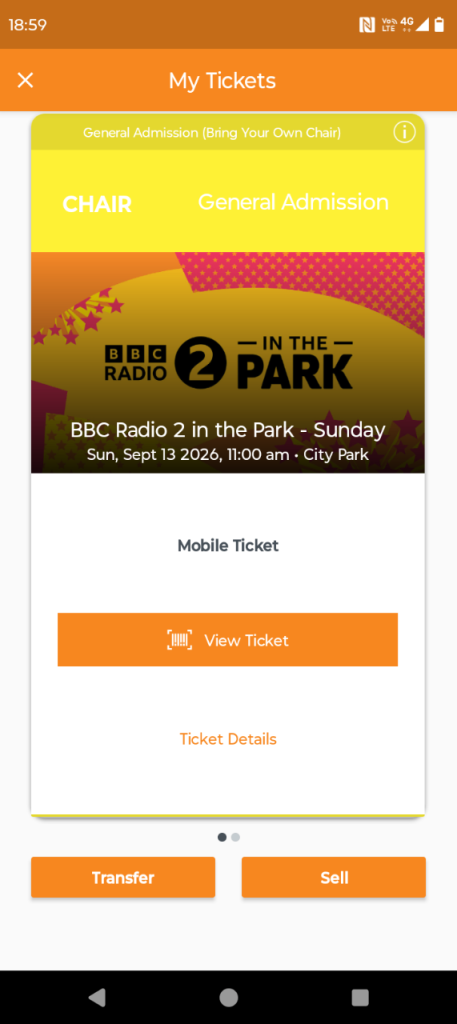 Radio 2 in the Park Sunday x 2