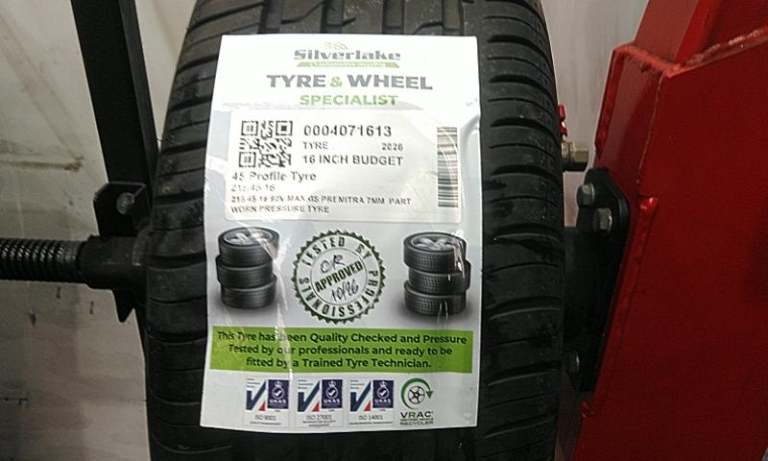 215 45 16 90v Maxxis Premitra 7mm Part Worn Pressure Tyre