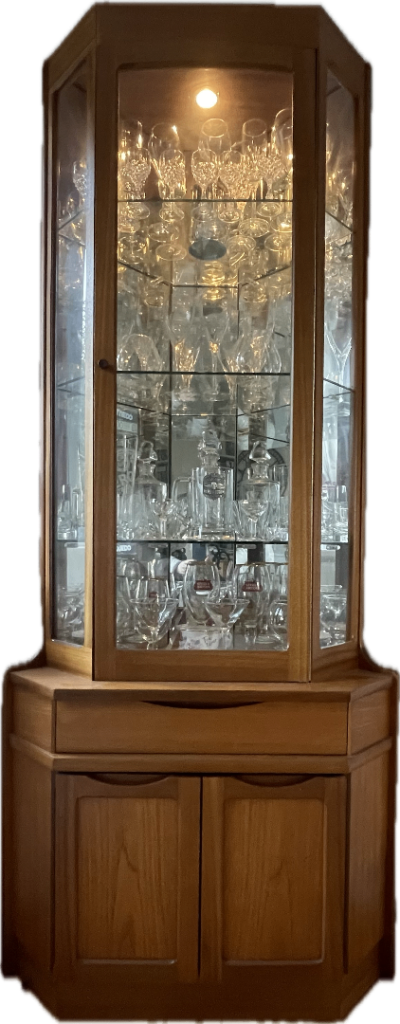G Plan Corner Display Cabinet