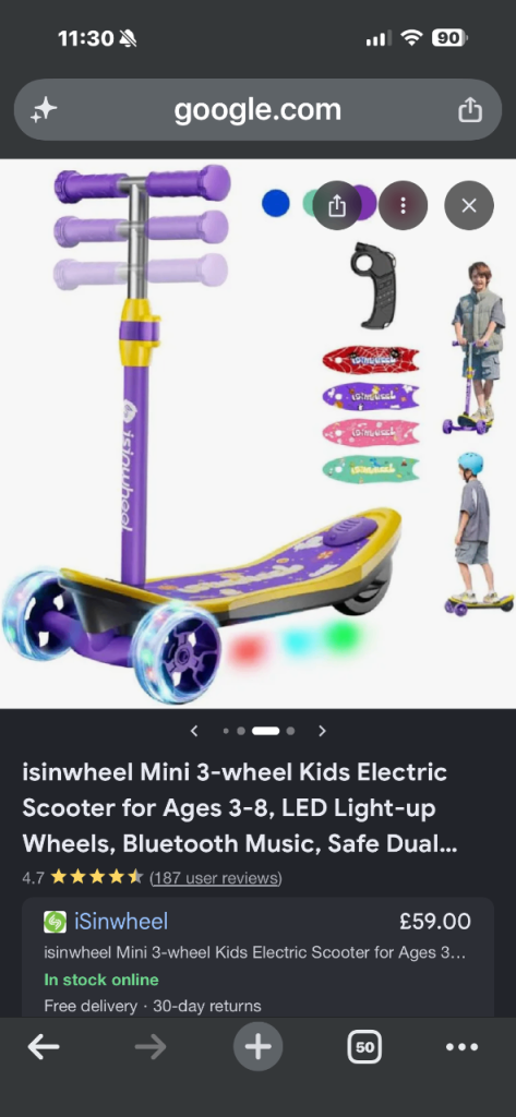 child’s electric scooter 