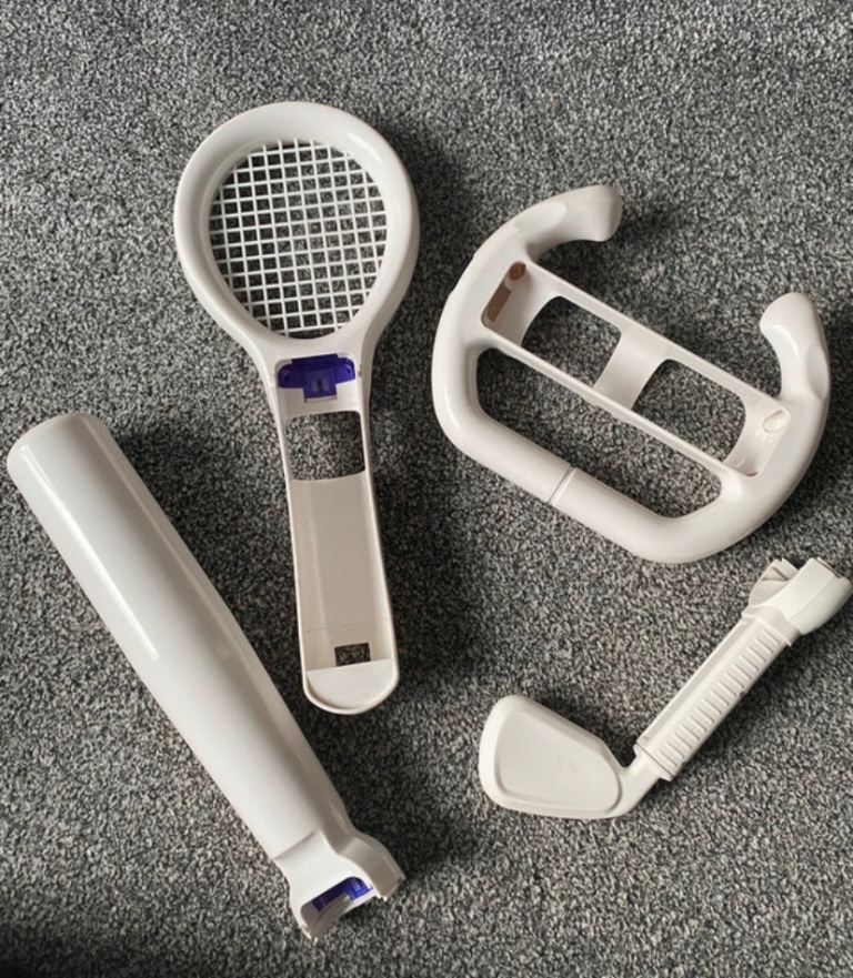 Nintendo Wii console game remote controller attachment accessories x4