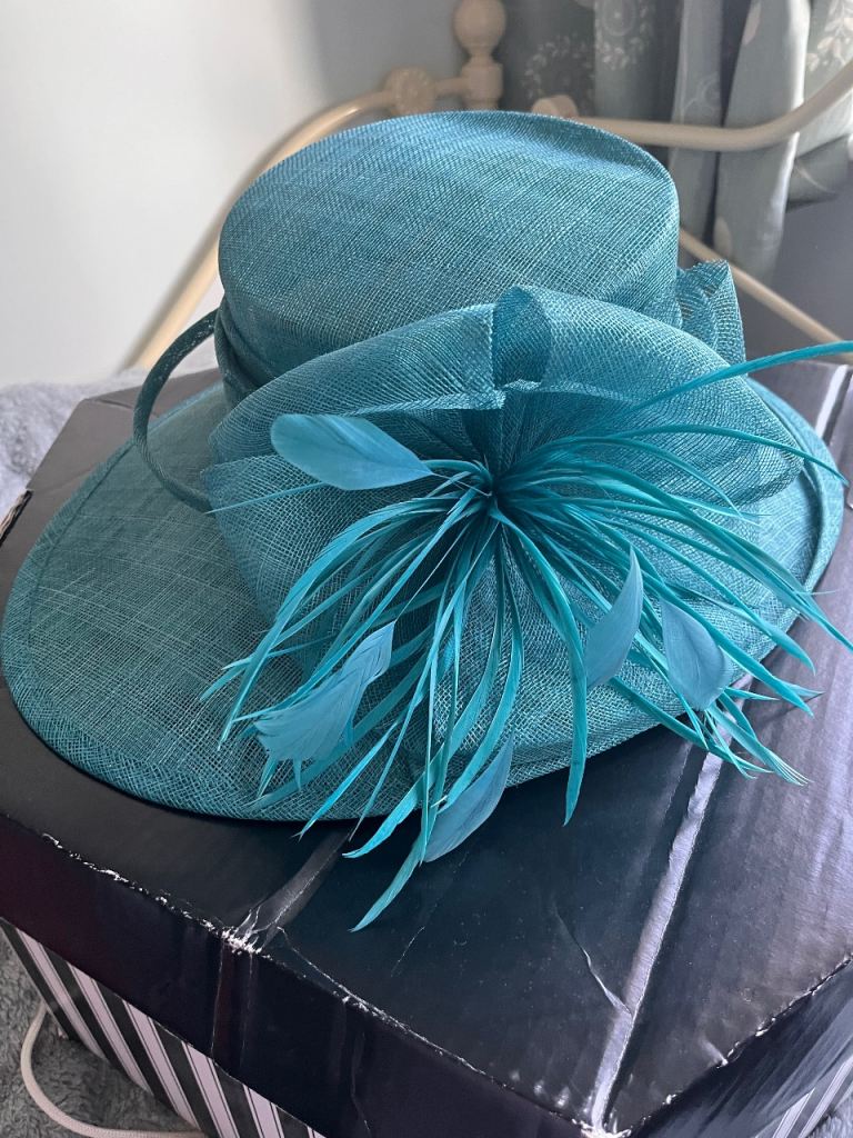 Beautiful Blue Designer Hat from The Hat Store 