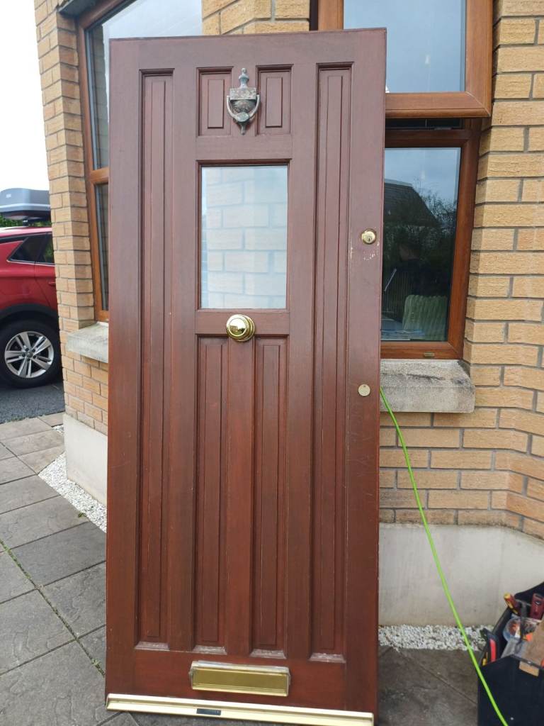 mahogany front door and frame 