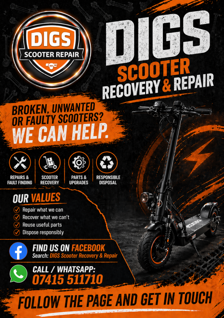Electric scooter spares or repairs 