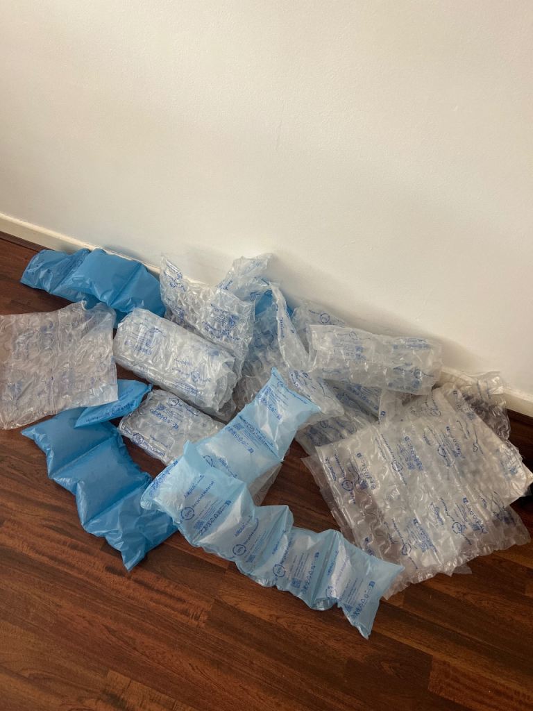 FREE bubble and air packaging 