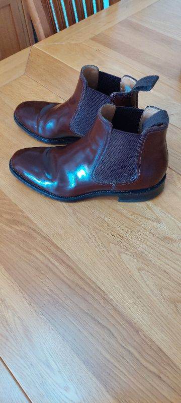 Loake Chelsea Boots – Brown Leather, Good Condition