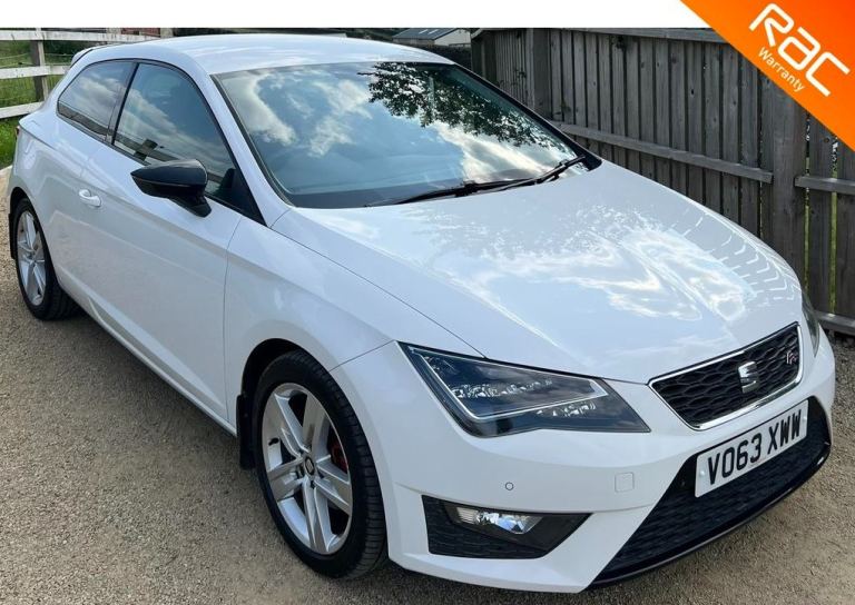 2013 - 63 SEAT LEON 2.0 TDI FR TECHNOLOGY 5DR HATCHBACK BLACK DIESEL 