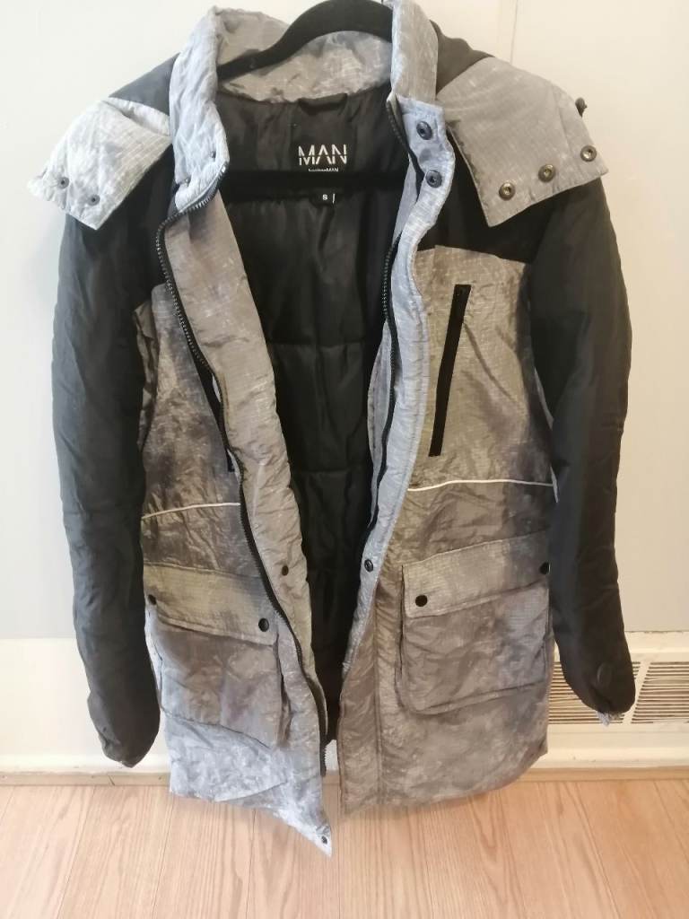 Tall 4 Pocket Longline Hooded Puffer Jacket